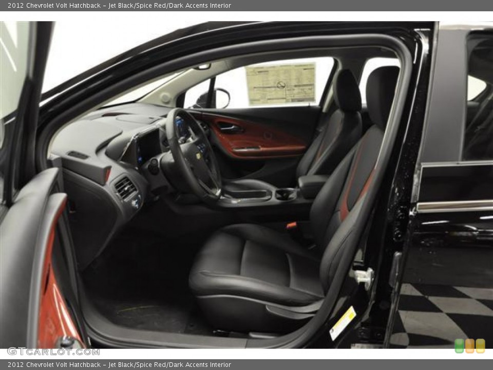 Jet Black/Spice Red/Dark Accents Interior Photo for the 2012 Chevrolet Volt Hatchback #57686534