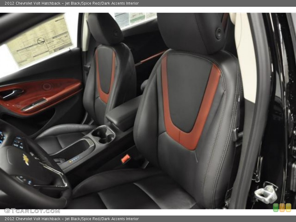 Jet Black/Spice Red/Dark Accents Interior Photo for the 2012 Chevrolet Volt Hatchback #57686543