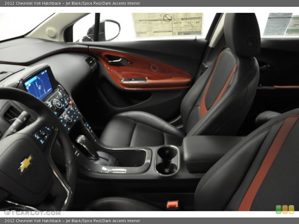 Jet Black/Spice Red/Dark Accents Interior Photo for the 2012 Chevrolet Volt Hatchback #57686552
