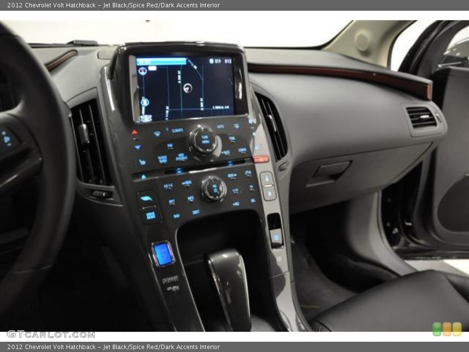Jet Black/Spice Red/Dark Accents Interior Controls for the 2012 Chevrolet Volt Hatchback #57686591