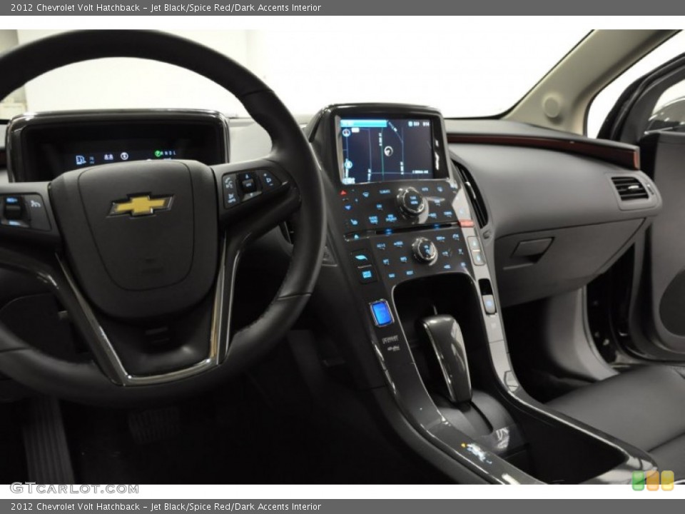 Jet Black/Spice Red/Dark Accents Interior Controls for the 2012 Chevrolet Volt Hatchback #57686637