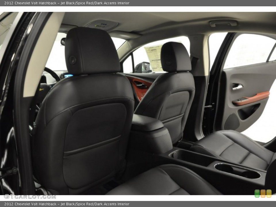 Jet Black/Spice Red/Dark Accents Interior Photo for the 2012 Chevrolet Volt Hatchback #57686675