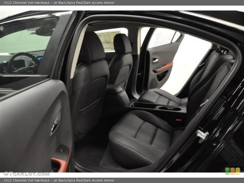 Jet Black/Spice Red/Dark Accents Interior Photo for the 2012 Chevrolet Volt Hatchback #57686684