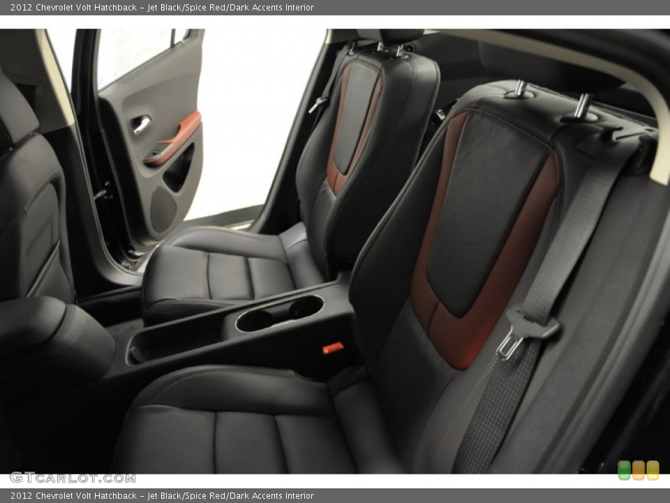 Jet Black/Spice Red/Dark Accents Interior Photo for the 2012 Chevrolet Volt Hatchback #57686693