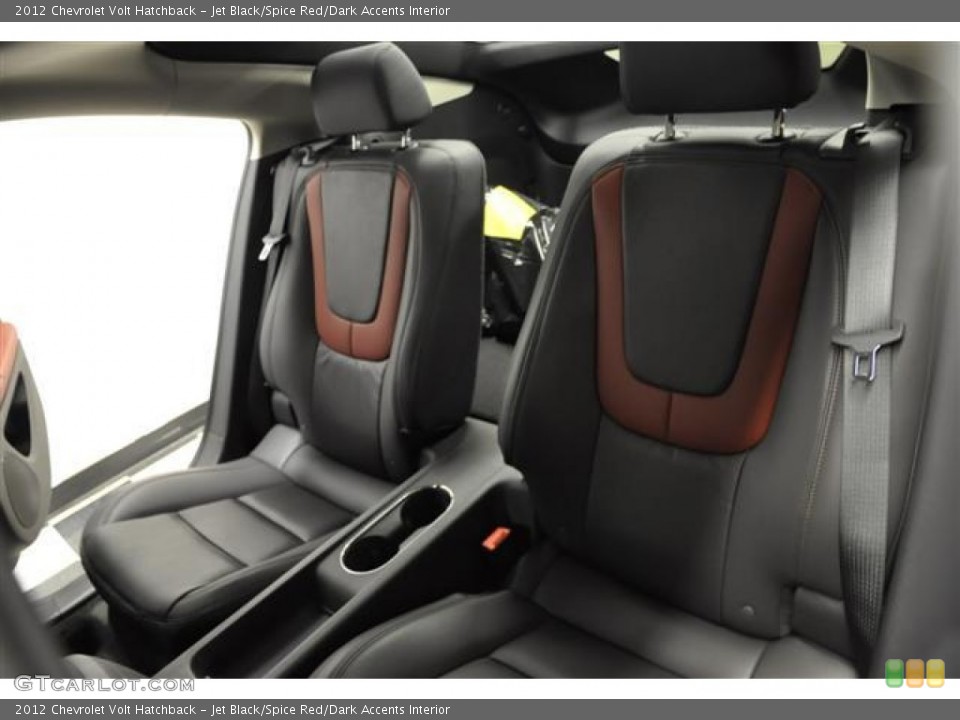 Jet Black/Spice Red/Dark Accents Interior Photo for the 2012 Chevrolet Volt Hatchback #57686702