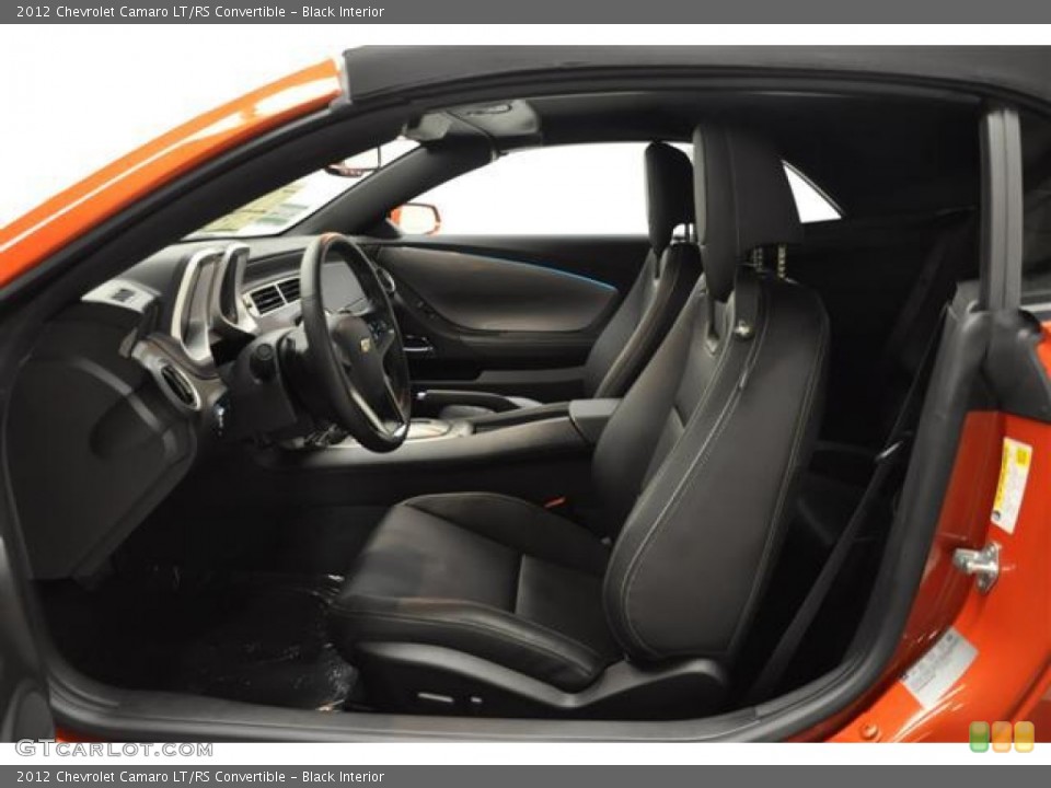 Black Interior Photo for the 2012 Chevrolet Camaro LT/RS Convertible #57687233