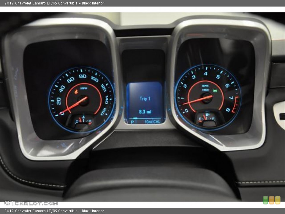 Black Interior Gauges for the 2012 Chevrolet Camaro LT/RS Convertible #57687302