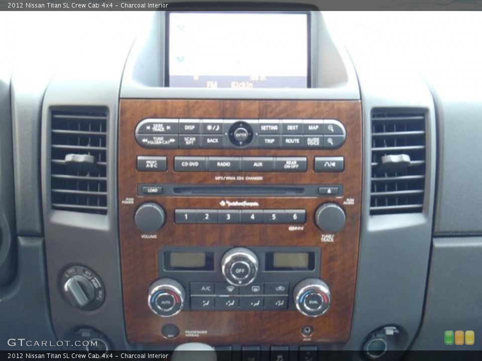 Charcoal Interior Controls for the 2012 Nissan Titan SL Crew Cab 4x4 #57687992