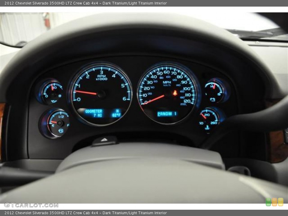 Dark Titanium/Light Titanium Interior Gauges for the 2012 Chevrolet Silverado 3500HD LTZ Crew Cab 4x4 #57688121