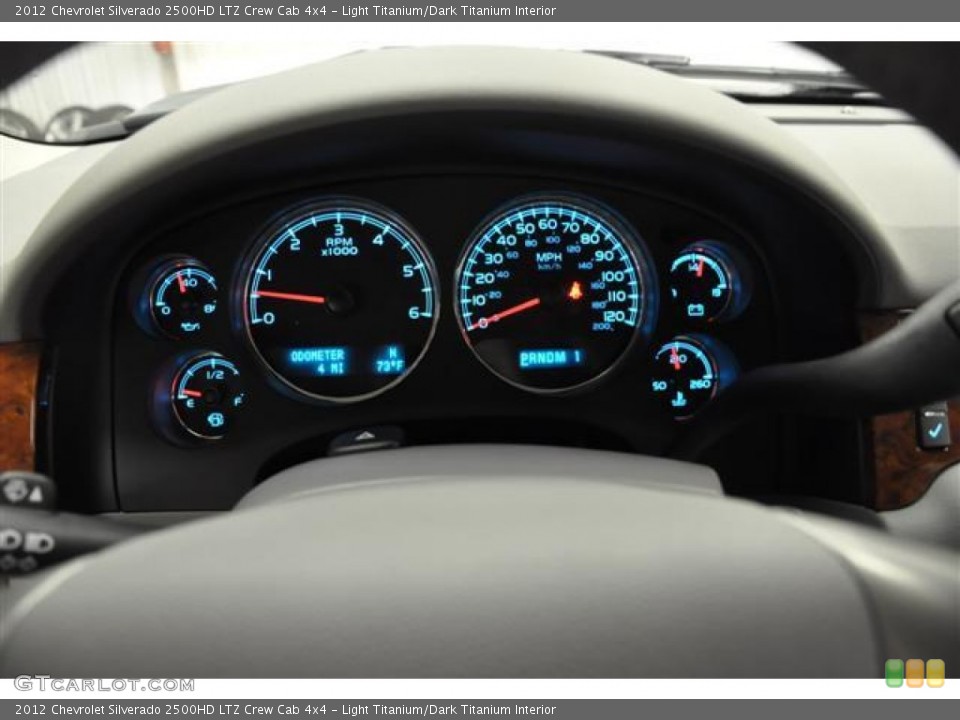 Light Titanium/Dark Titanium Interior Gauges for the 2012 Chevrolet Silverado 2500HD LTZ Crew Cab 4x4 #57688388