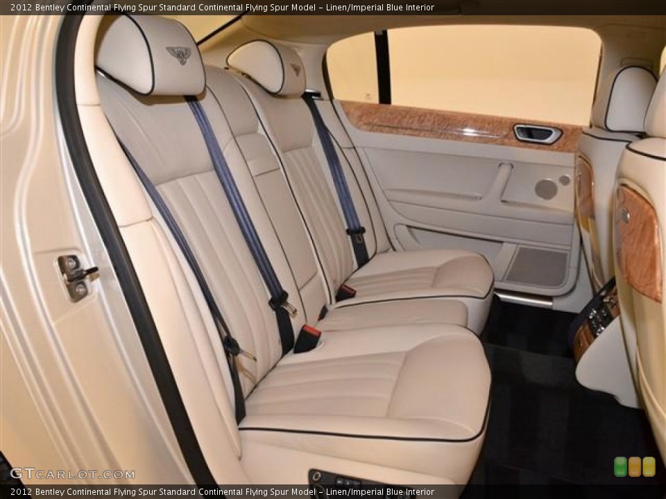Linen/Imperial Blue 2012 Bentley Continental Flying Spur Interiors