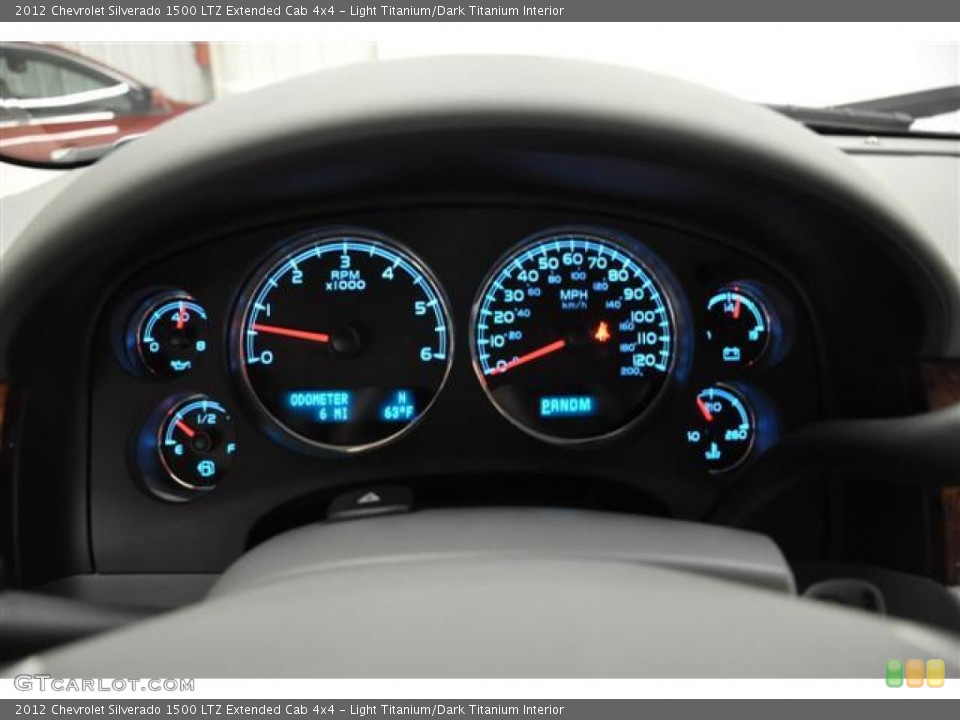 Light Titanium/Dark Titanium Interior Gauges for the 2012 Chevrolet Silverado 1500 LTZ Extended Cab 4x4 #57688502