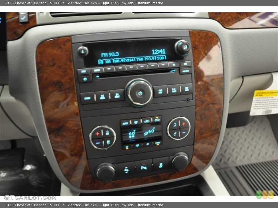Light Titanium/Dark Titanium Interior Controls for the 2012 Chevrolet Silverado 1500 LTZ Extended Cab 4x4 #57688508