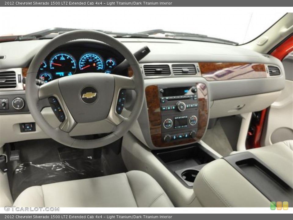 Light Titanium/Dark Titanium Interior Dashboard for the 2012 Chevrolet Silverado 1500 LTZ Extended Cab 4x4 #57688676