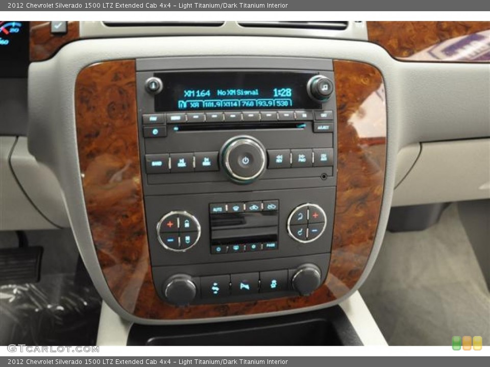 Light Titanium/Dark Titanium Interior Controls for the 2012 Chevrolet Silverado 1500 LTZ Extended Cab 4x4 #57688691