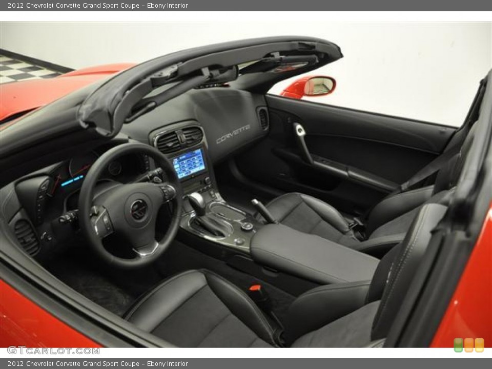Ebony Interior Photo for the 2012 Chevrolet Corvette Grand Sport Coupe #57689072