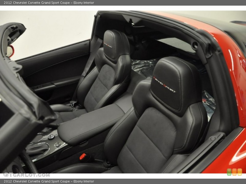 Ebony Interior Photo for the 2012 Chevrolet Corvette Grand Sport Coupe #57689075
