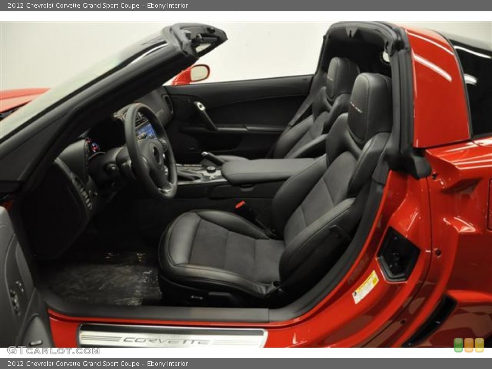 Ebony Interior Photo for the 2012 Chevrolet Corvette Grand Sport Coupe #57689078