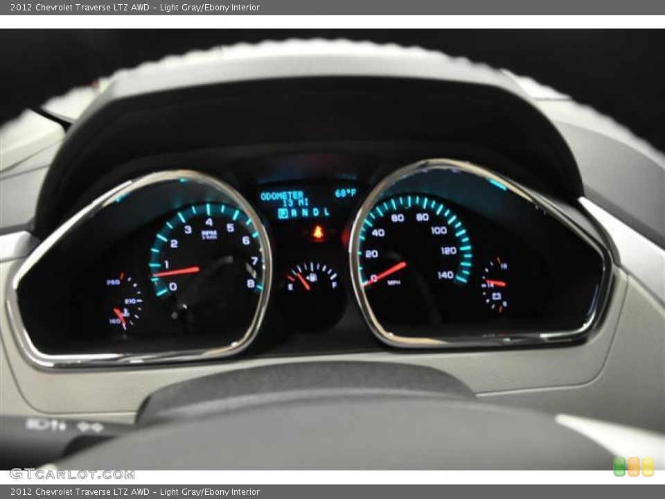 Light Gray/Ebony Interior Gauges for the 2012 Chevrolet Traverse LTZ AWD #57689171