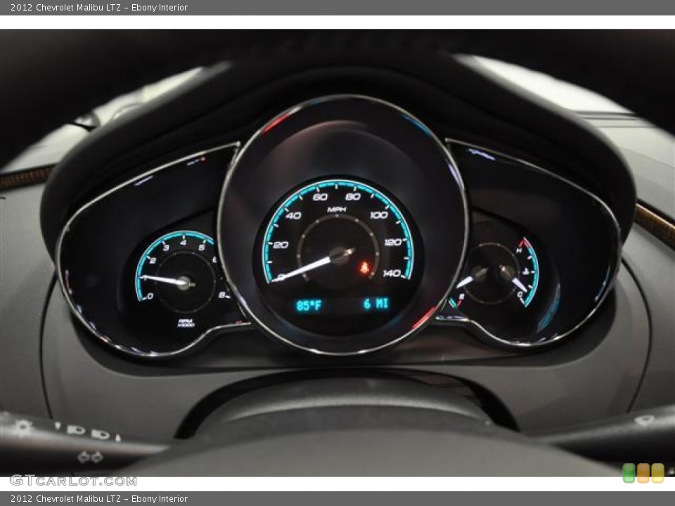 Ebony Interior Gauges for the 2012 Chevrolet Malibu LTZ #57689231
