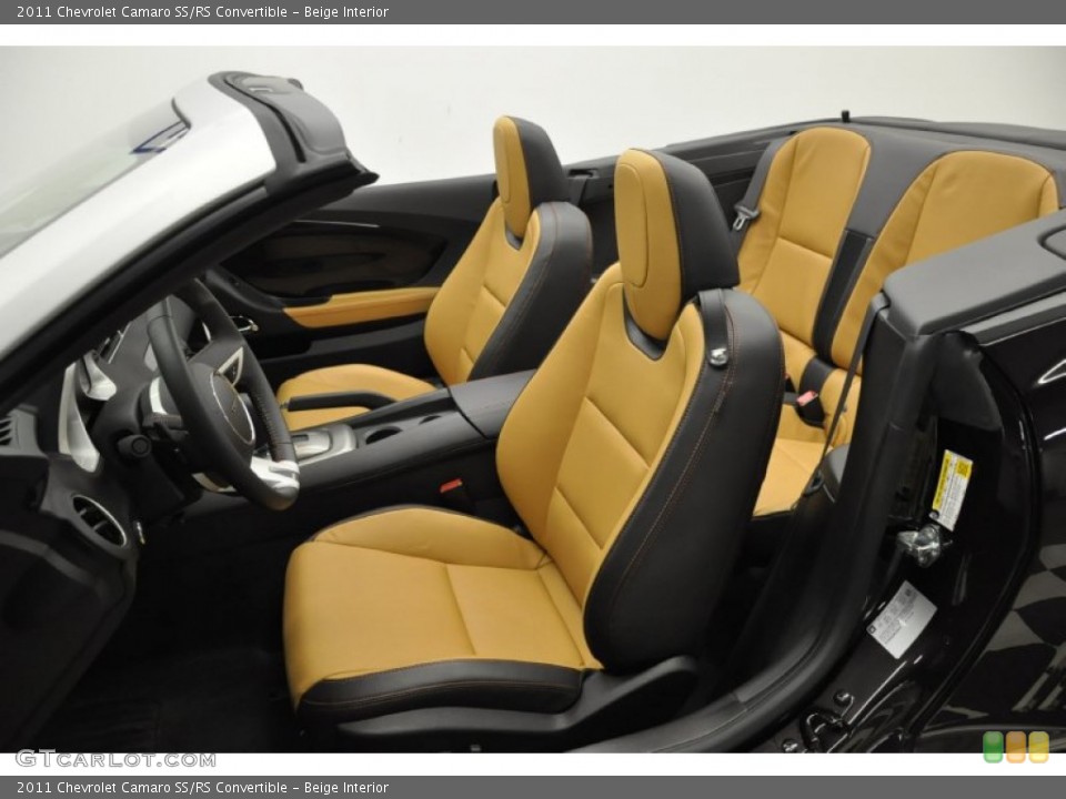 Beige Interior Photo for the 2011 Chevrolet Camaro SS/RS Convertible #57689369