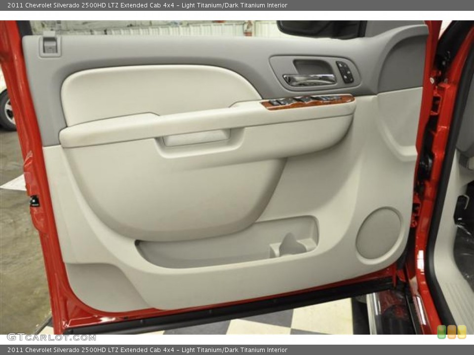 Light Titanium/Dark Titanium Interior Door Panel for the 2011 Chevrolet Silverado 2500HD LTZ Extended Cab 4x4 #57689720