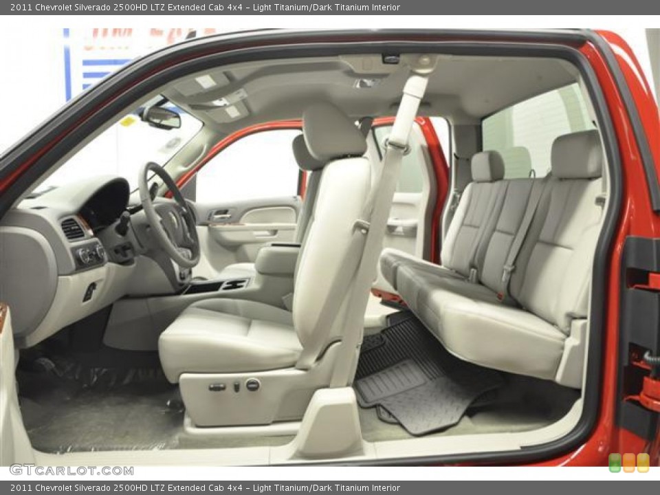 Light Titanium/Dark Titanium Interior Photo for the 2011 Chevrolet Silverado 2500HD LTZ Extended Cab 4x4 #57689726