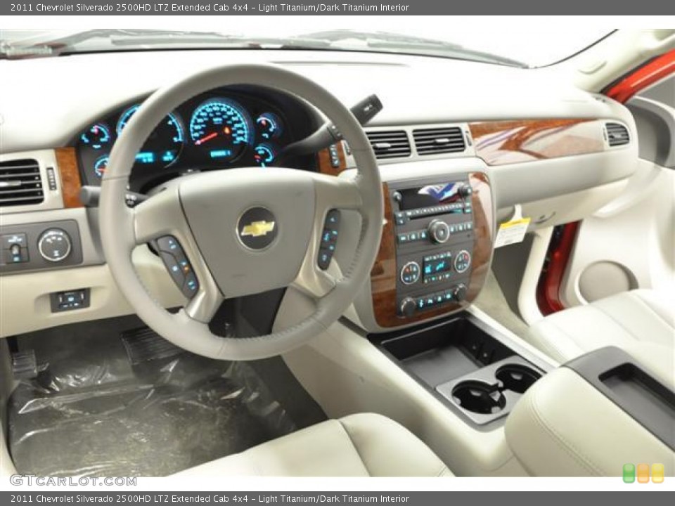Light Titanium/Dark Titanium Interior Dashboard for the 2011 Chevrolet Silverado 2500HD LTZ Extended Cab 4x4 #57689735