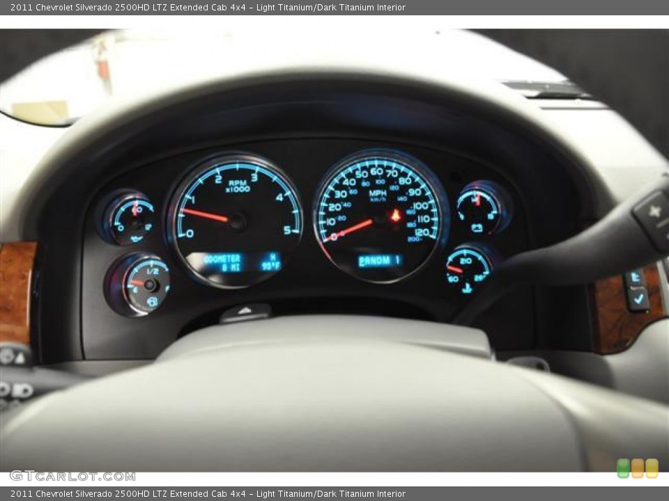 Light Titanium/Dark Titanium Interior Gauges for the 2011 Chevrolet Silverado 2500HD LTZ Extended Cab 4x4 #57689738