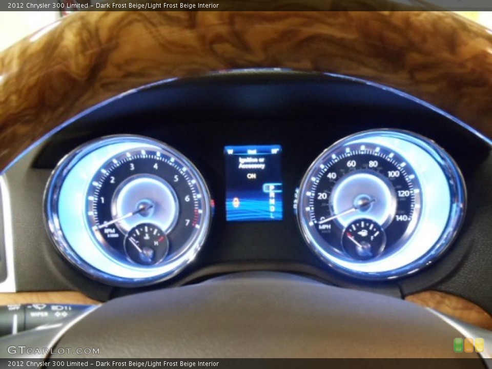 Dark Frost Beige/Light Frost Beige Interior Gauges for the 2012 Chrysler 300 Limited #57691391