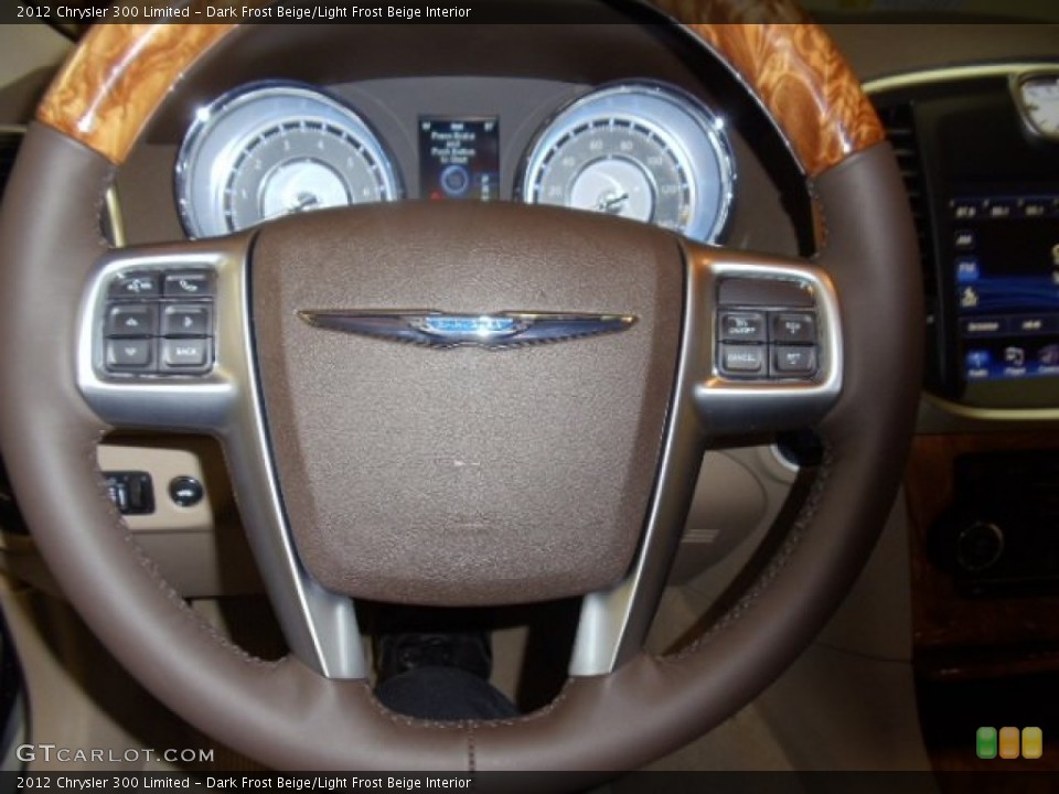 Dark Frost Beige/Light Frost Beige Interior Steering Wheel for the 2012 Chrysler 300 Limited #57691400