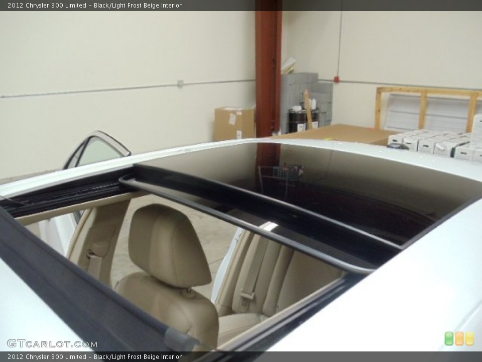 Black/Light Frost Beige Interior Sunroof for the 2012 Chrysler 300 Limited #57691574