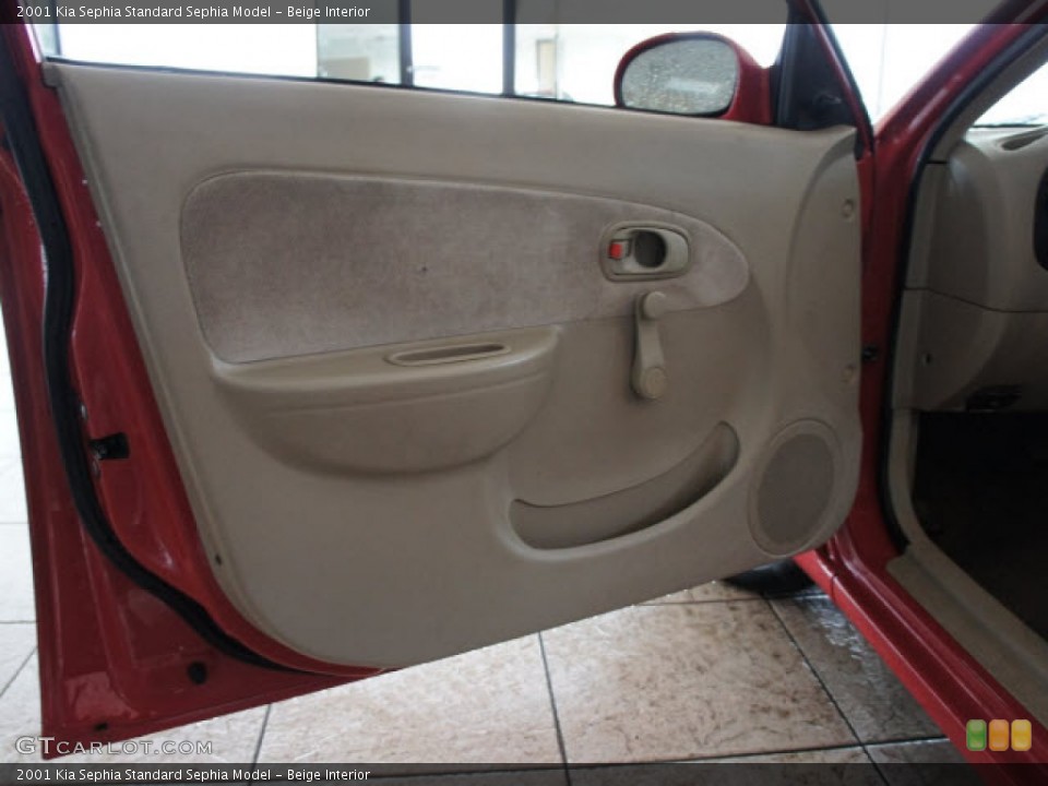 Beige Interior Door Panel for the 2001 Kia Sephia  #57697241