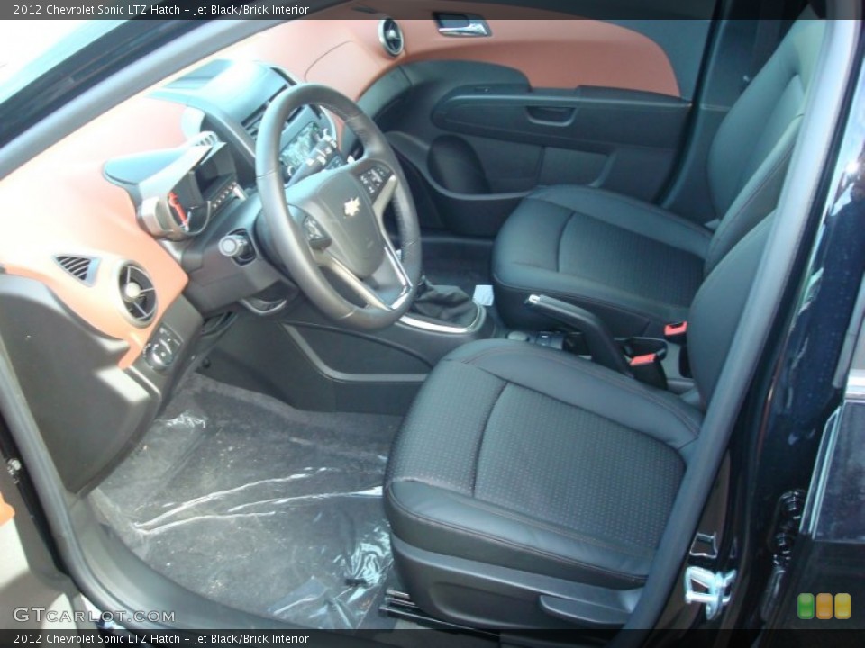 Jet Black/Brick Interior Photo for the 2012 Chevrolet Sonic LTZ Hatch #57697658