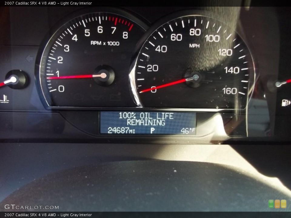 Light Gray Interior Gauges for the 2007 Cadillac SRX 4 V8 AWD #57697904