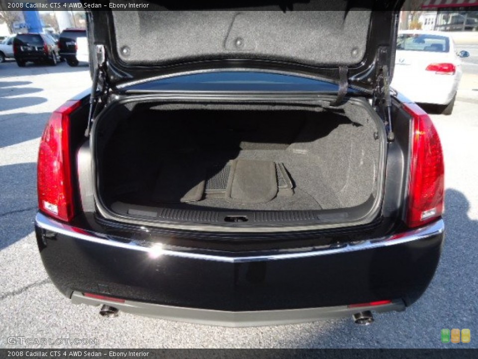 Ebony Interior Trunk for the 2008 Cadillac CTS 4 AWD Sedan #57699659