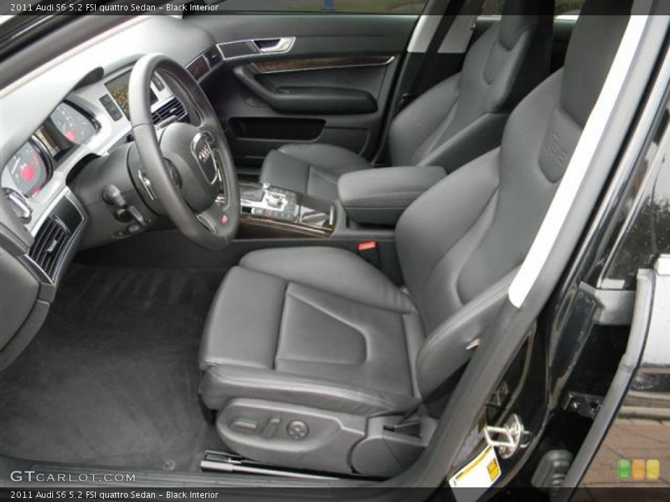 Black Interior Photo for the 2011 Audi S6 5.2 FSI quattro Sedan #57704001