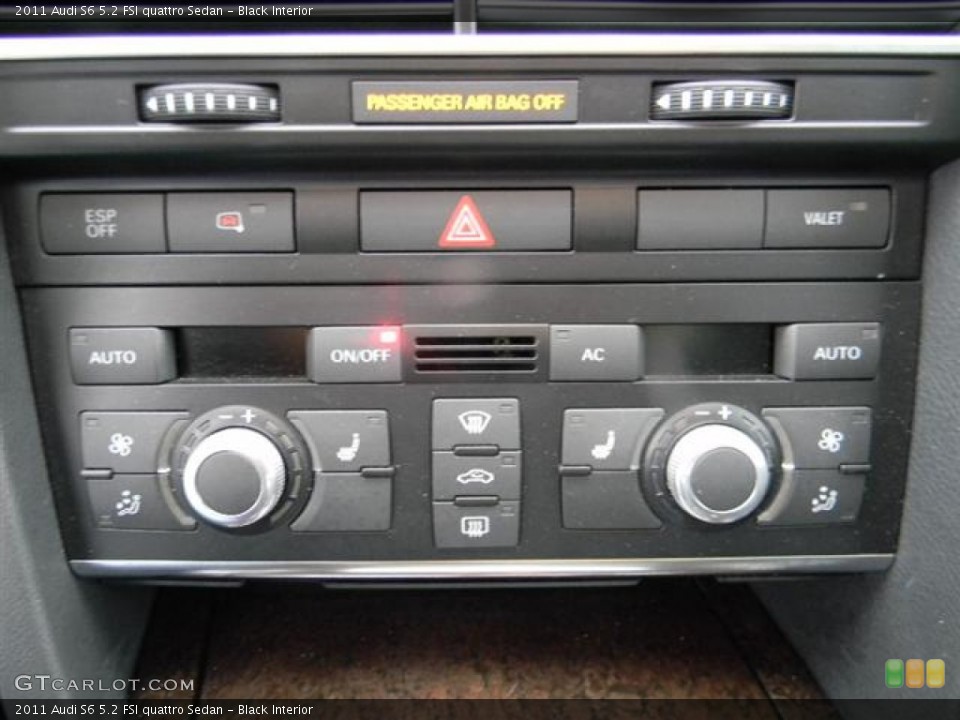 Black Interior Controls for the 2011 Audi S6 5.2 FSI quattro Sedan #57704056
