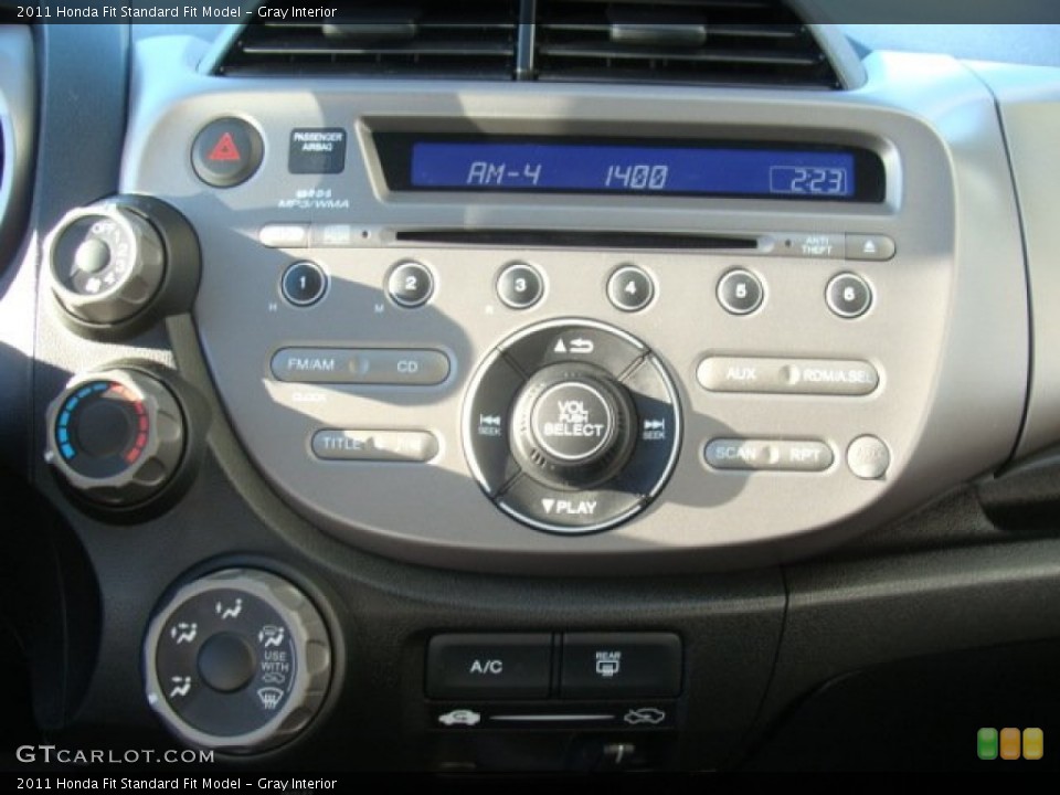 Gray Interior Controls for the 2011 Honda Fit  #57704117