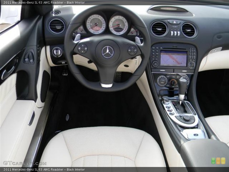 Black Interior Steering Wheel for the 2011 Mercedes-Benz SL 63 AMG Roadster #57704720