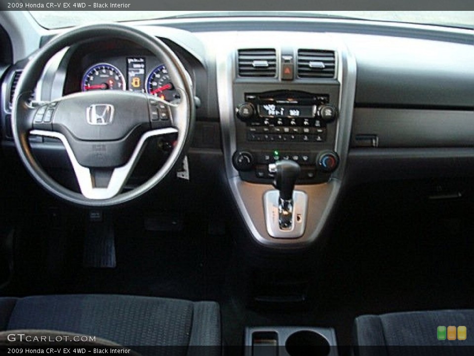 Black Interior Dashboard for the 2009 Honda CR-V EX 4WD #57704753