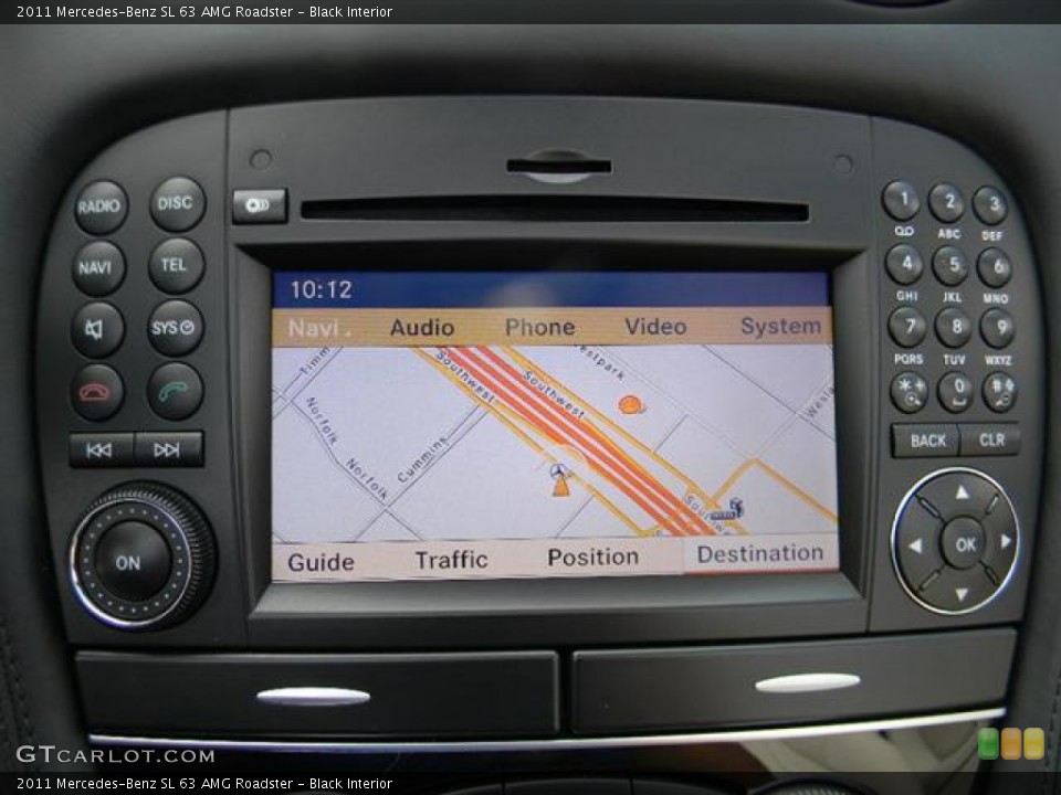 Black Interior Navigation for the 2011 Mercedes-Benz SL 63 AMG Roadster #57704801
