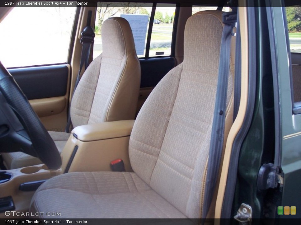 Tan Interior Front Seat for the 1997 Jeep Cherokee Sport 4x4 #57704876