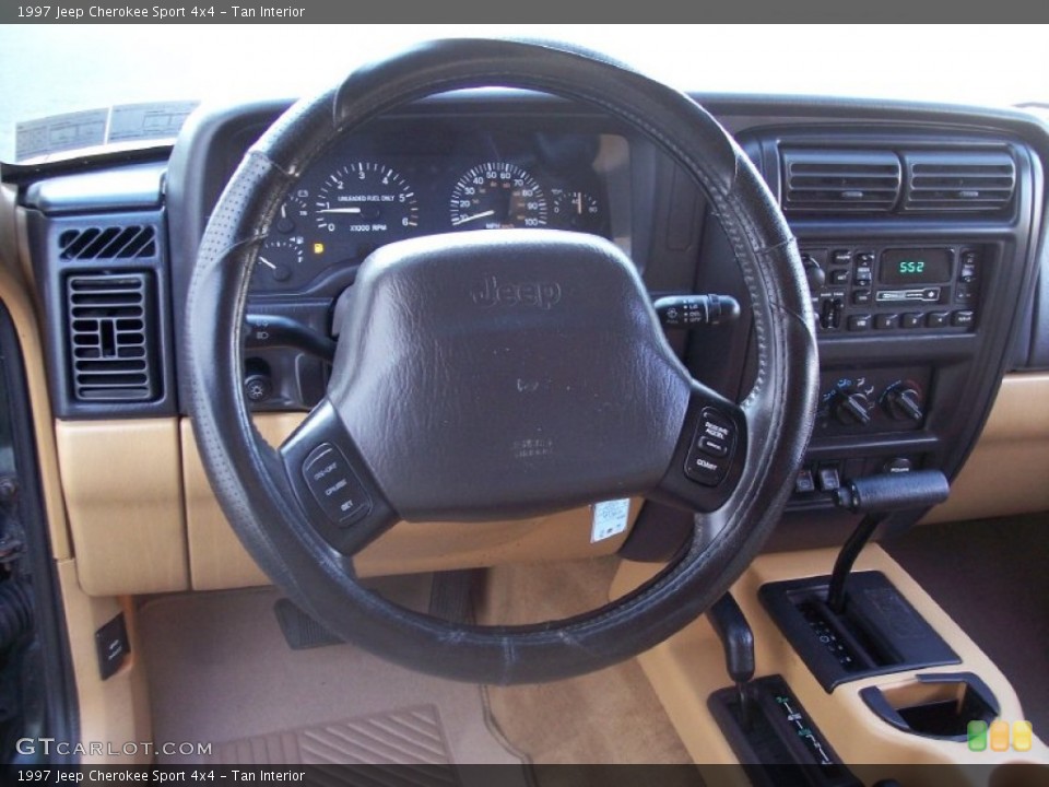 Tan Interior Steering Wheel for the 1997 Jeep Cherokee Sport 4x4 #57704893
