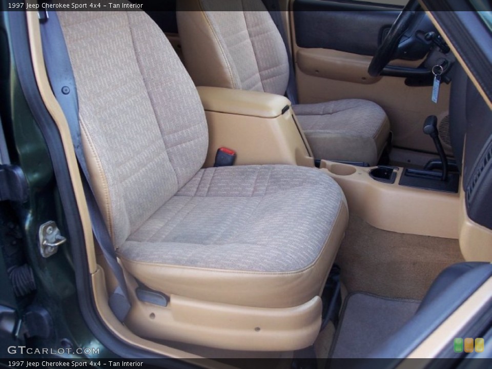 Tan Interior Front Seat for the 1997 Jeep Cherokee Sport 4x4 #57704947
