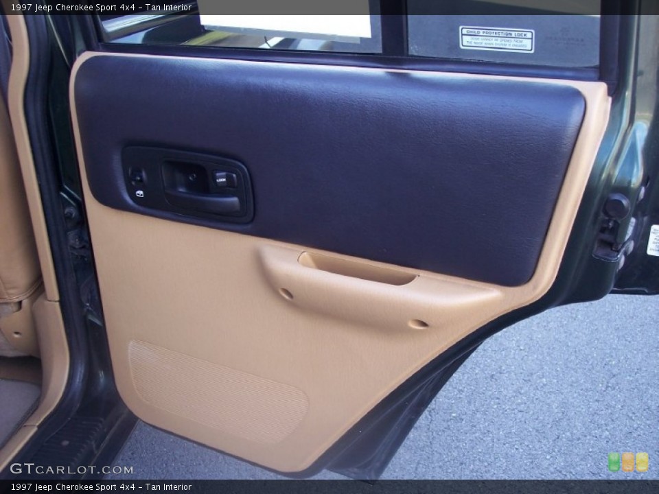Tan Interior Door Panel for the 1997 Jeep Cherokee Sport 4x4 #57705015