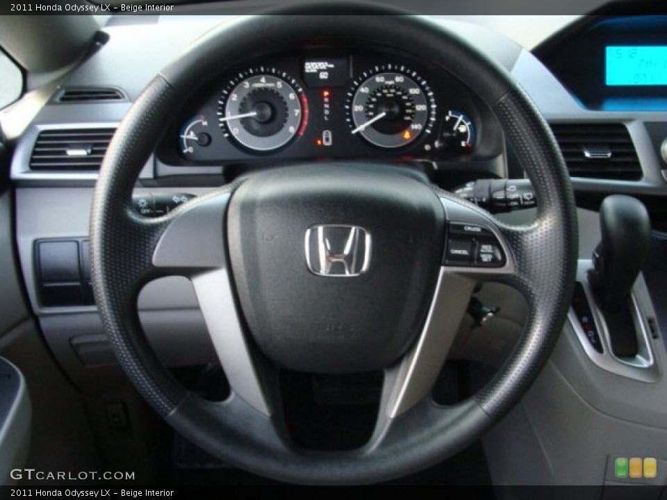 Beige Interior Steering Wheel for the 2011 Honda Odyssey LX #57705602