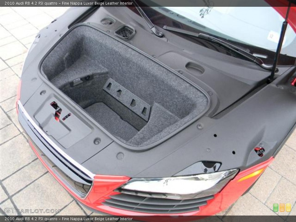 Fine Nappa Luxor Beige Leather Interior Trunk for the 2010 Audi R8 4.2 FSI quattro #57708461