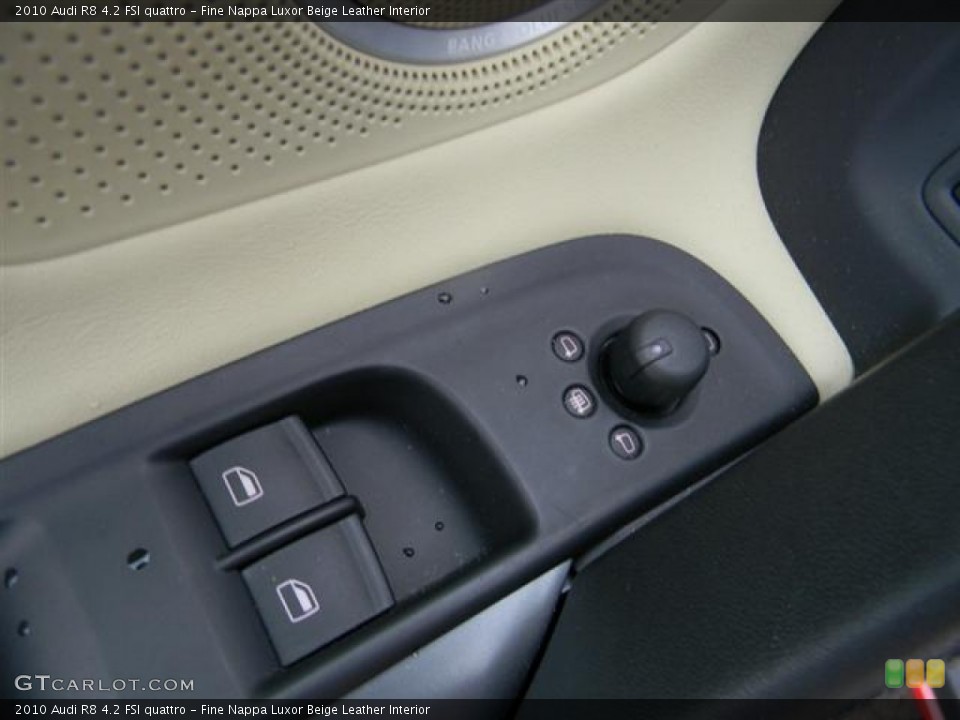 Fine Nappa Luxor Beige Leather Interior Controls for the 2010 Audi R8 4.2 FSI quattro #57708512