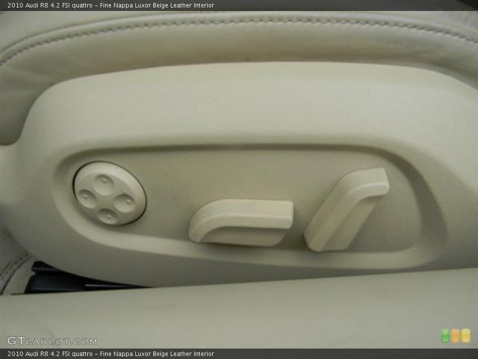 Fine Nappa Luxor Beige Leather Interior Controls for the 2010 Audi R8 4.2 FSI quattro #57708521